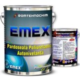 Pachet Pardoseala Poliuretanica Autonivelanta ?Emex? - Rosu - Bid. 20 Kg + Intaritor - Bid. 7.6